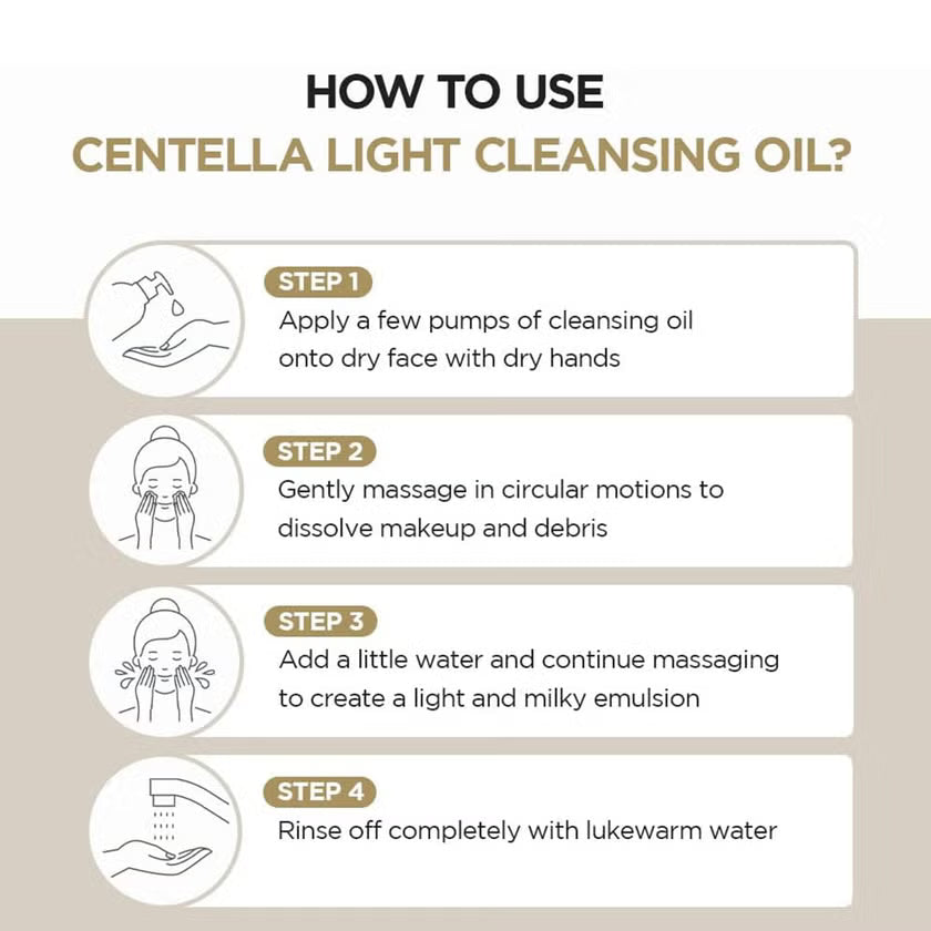 Skin1004 Madagascar Centella Light Facial Cleansing Oil 200ml