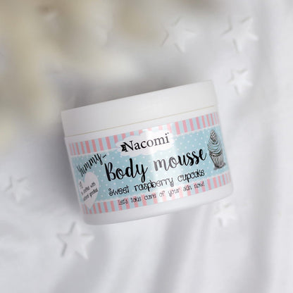 Nacomi Nourishing body mousse – raspberry 180ml