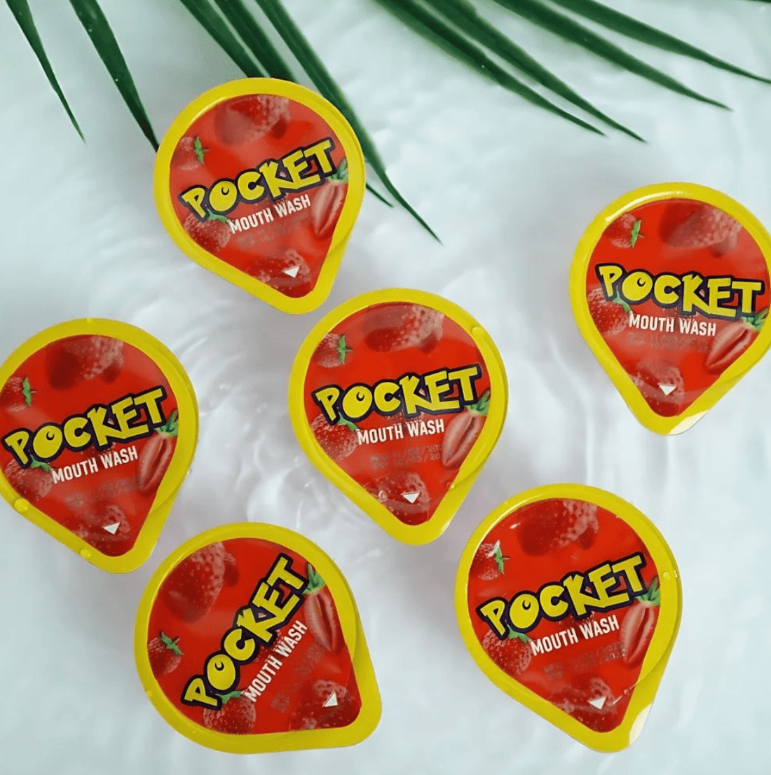 Pocket Strawberry Flavored Capsule Mouthwash (20 Pieces)