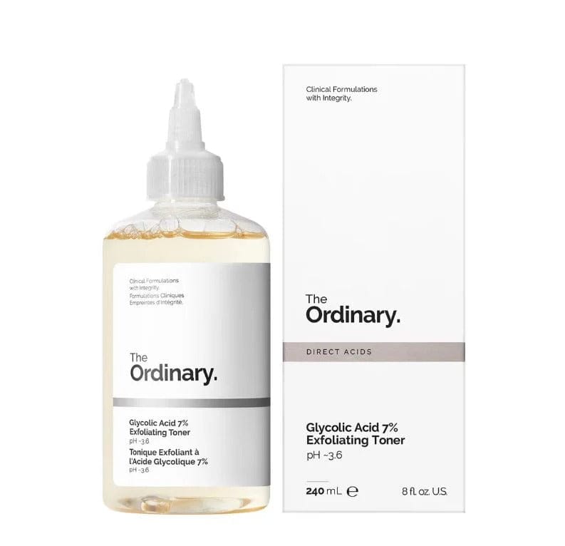 The Ordinary Glycolic Acid 7% Toning Solution, Exfoliating Toner for Glowing, Smooth &amp; Even-Toned Skin