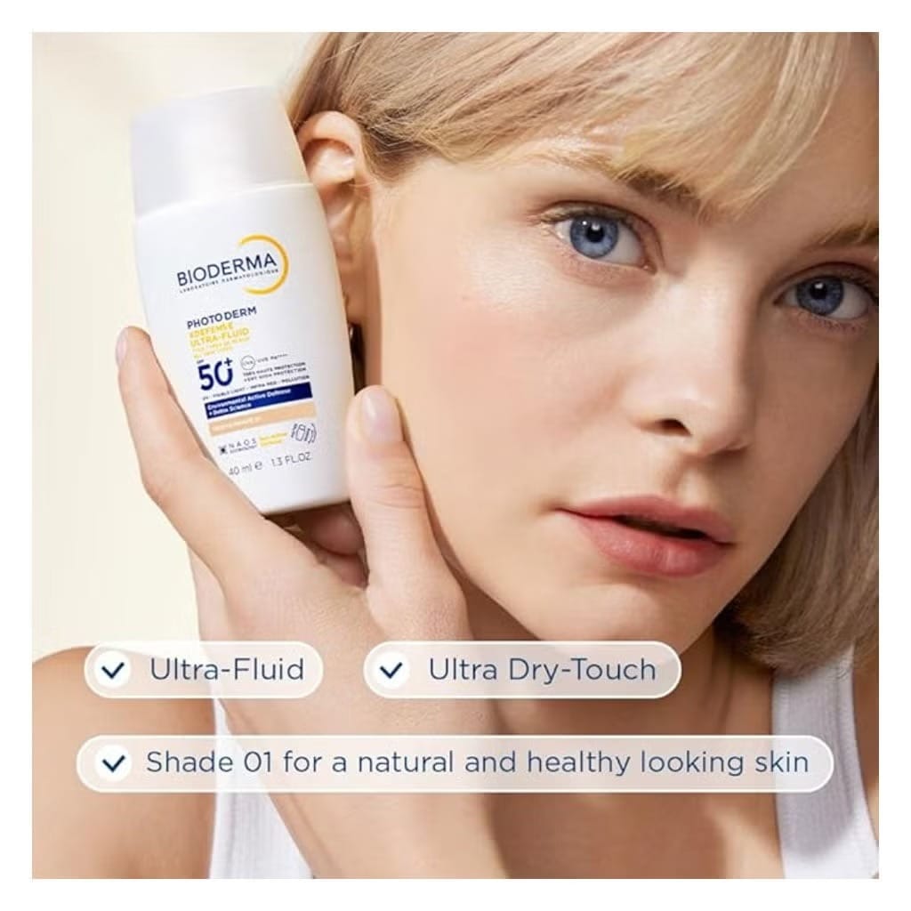 Bioderma Photoderm Xdefense Ultra Fluid SPF50+ Sunscreen 40ml - Shade 01 Very Light Tinted