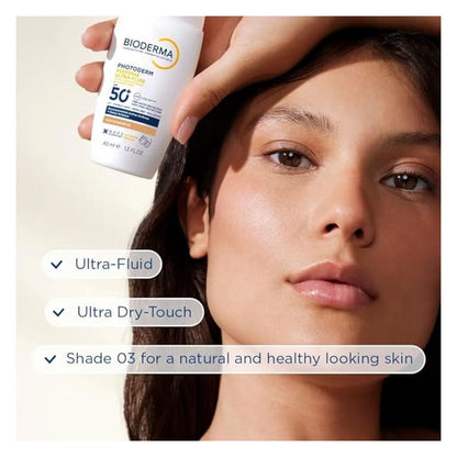 Bioderma Photoderm Xdefense Ultra Fluid SPF50+ Sunscreen 40ml - Shade 03 Golden Tinted