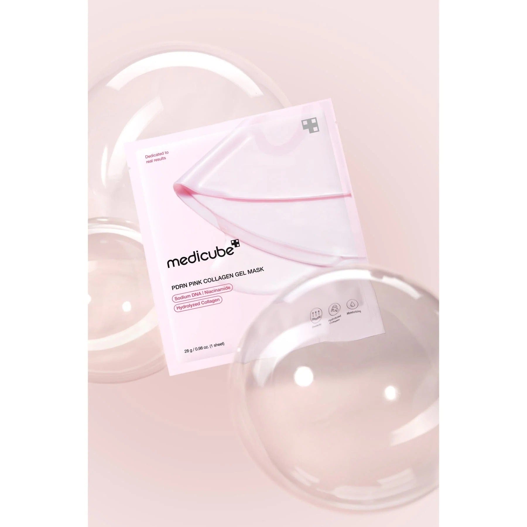 قناع جل الكولاجين الوردي بالكولاجين Medicube &amp; PDRN