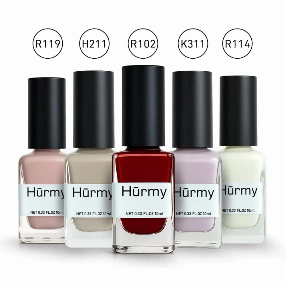 Hormi nail polish, swirl and university colors (5 pieces) 10ml