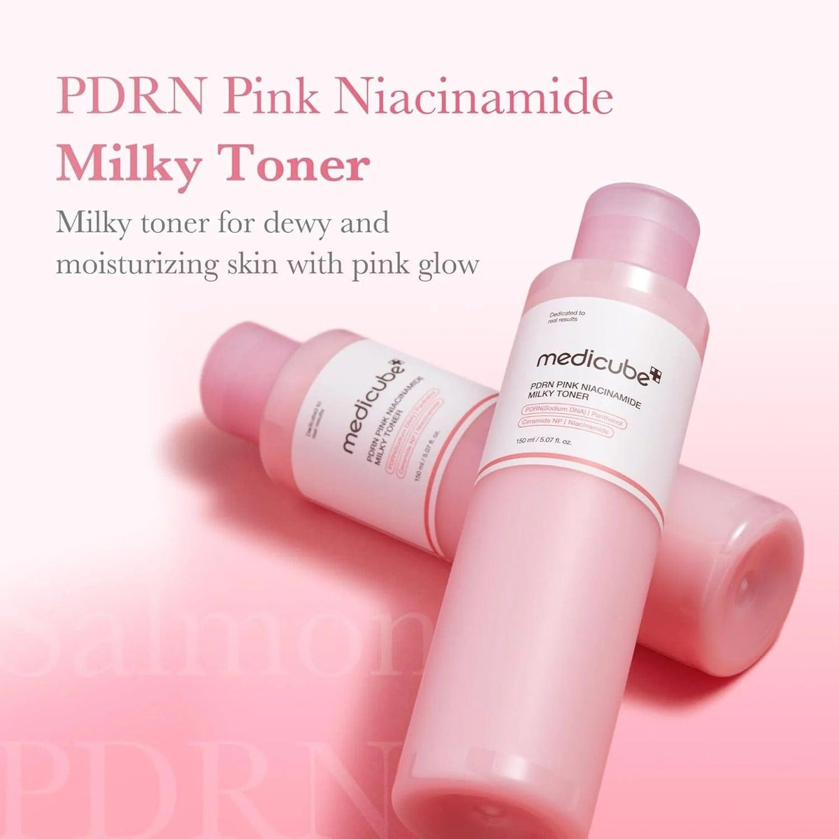 MEDICUBE PDRN Pink Niacinamide Milky Toner Dewy Radiance Hydration  150 ml