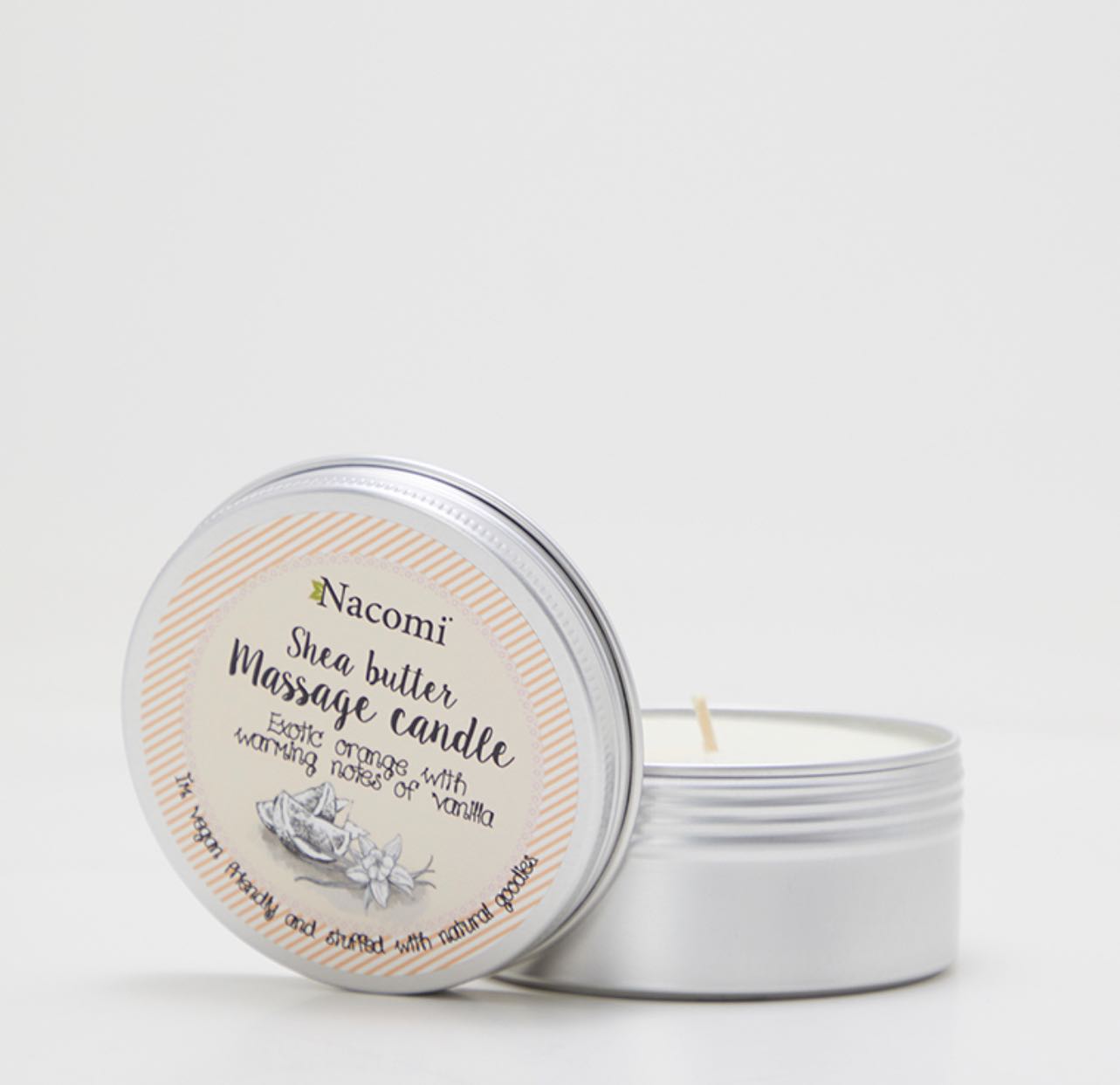 Nacomi Shea Butter Massage Candle Exotic Orange with Van 150g